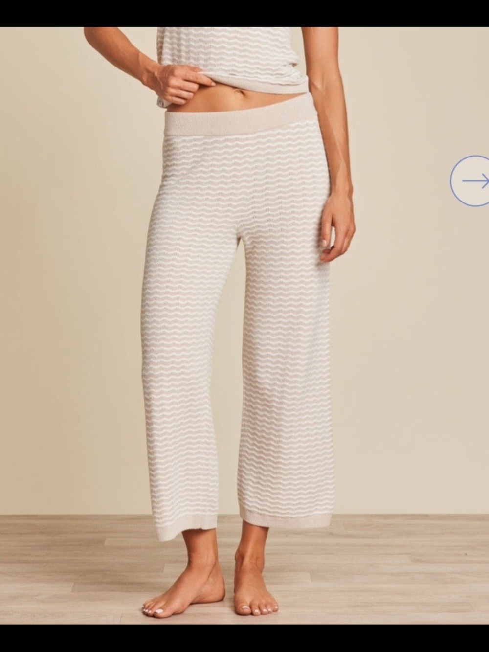 Barefoot Dream CozyChic Ultra Lite Pointelle Crop Pant